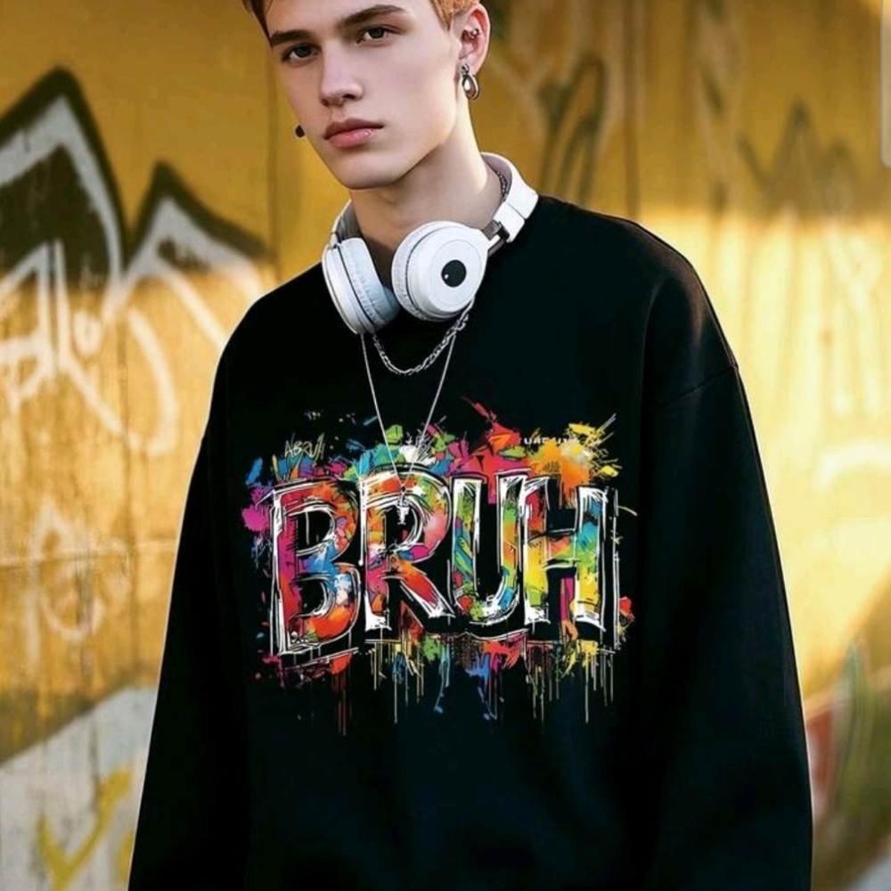 🚨Sweatshirt Graphic 'BRUH' - Picture 2 of 2